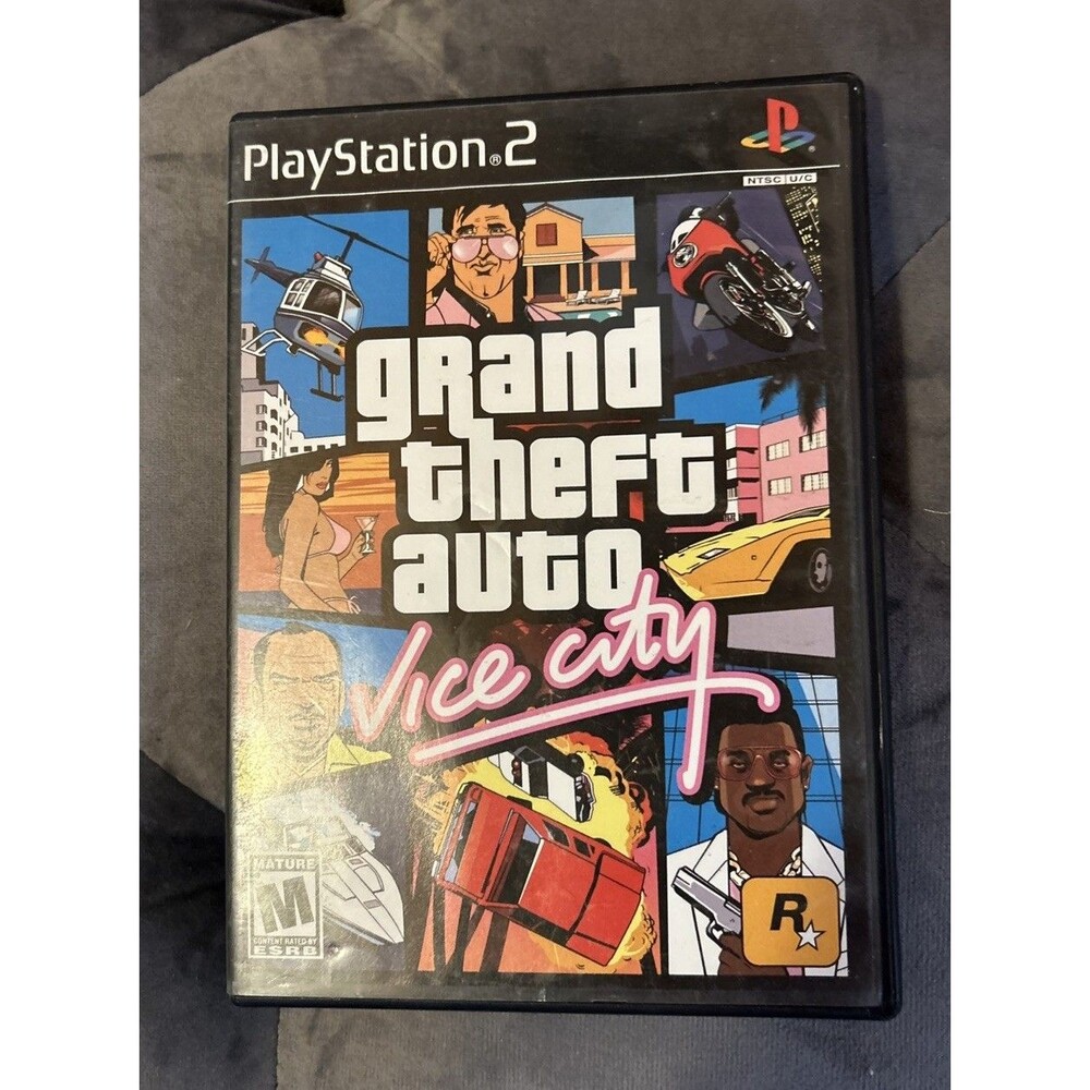 PS2 Grand Theft Auto Vice City GTA Complete CIB + Map Poster Excellet